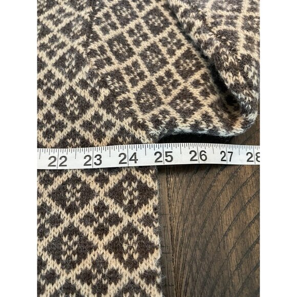 Vintage J.Crew Brown 100% Wool Oarsman Sweater V-Neck Pullover Size X-Large - Picture 6 of 9